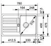 Franke Euroform EFG 614-78 (grafit) zlewozmywak prostokątny