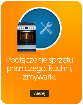 Podłączenie sprzętu pralniczego, kuchni, zmywarki