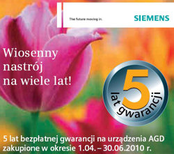wiosenny nastroj na wiele lat siemens 5 lat gwarancji