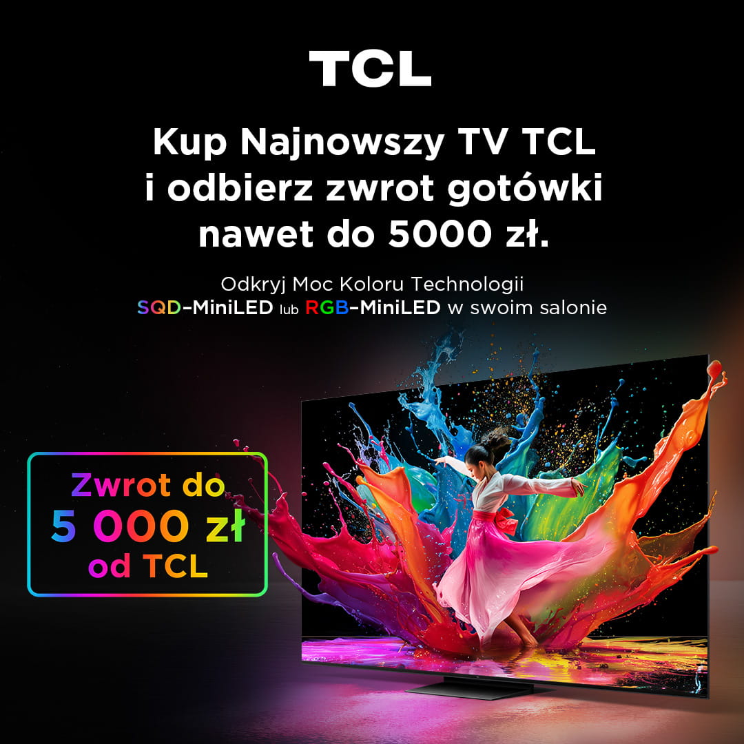 Najlepsza jakość obrazu z SQD miniLED na czele