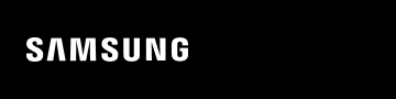 Czarna belka z napisem Samsung.