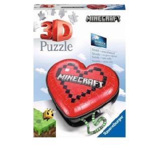 3D Serce Minecraft 54 elementy, Puzzle - cena i opinie - OleOle!